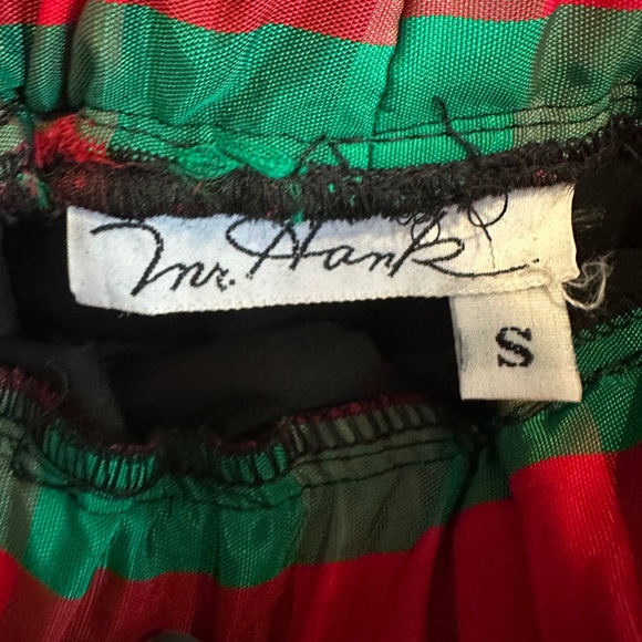 Plaid Brown, Green and Red Women's Maxi Skirt - Size Small - Picture 3 of 4